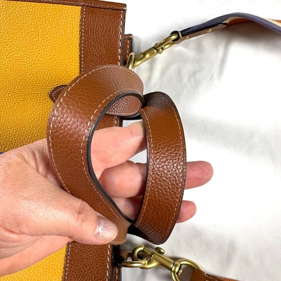 Coach x Disney World 50th Anniversary Field Tote Bag Pebbled Leather Crossbody - Picture 14 of 16